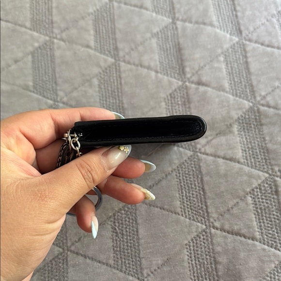 Coach Black Wristlet and Gray and Black Monogram Card Holder - Picture 16 of 16